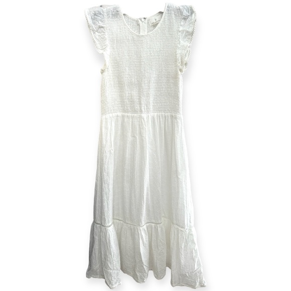 Lost and Wander Daffodil Cotton Smocked Midi Dress Size M - Picture 2 of 8